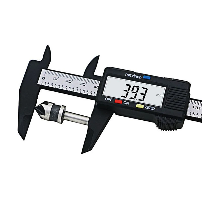 Electronic Digital Vernier Caliper 0-150mm High-Strength Plastic Caliper Measuring Tool Carbon Fiber Digital Vernier Caliper