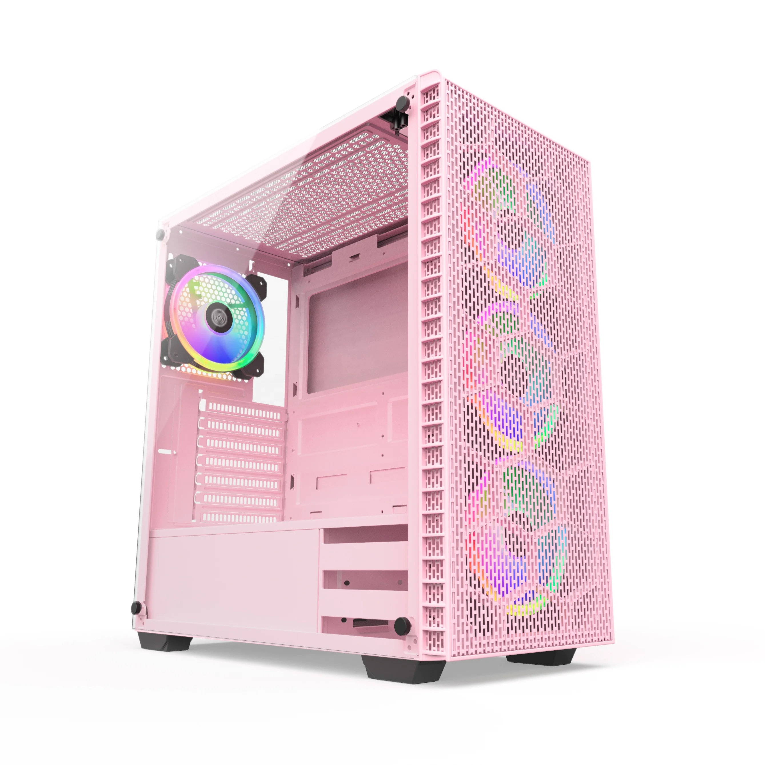 Tempering Glass side EATX Mesh design gaming ATX computer case