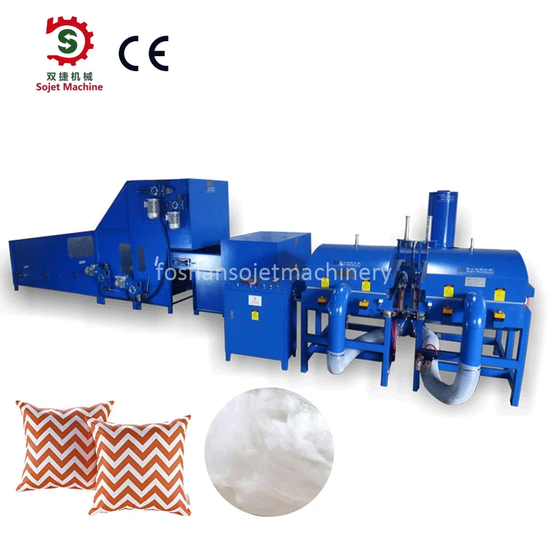 Other home textile products cotton fiber opening and pillow stuffing micro fiber filling pillow machine