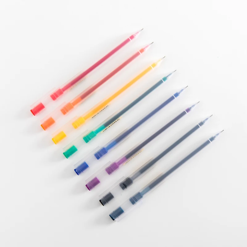
Fancy Ink Pens Rainbow Gel Ink Pen 8 Colors Gel Ink Pen 