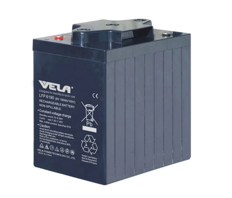 6 volt rechargeable  battery 6v 190ah UPS battery for marine equipment