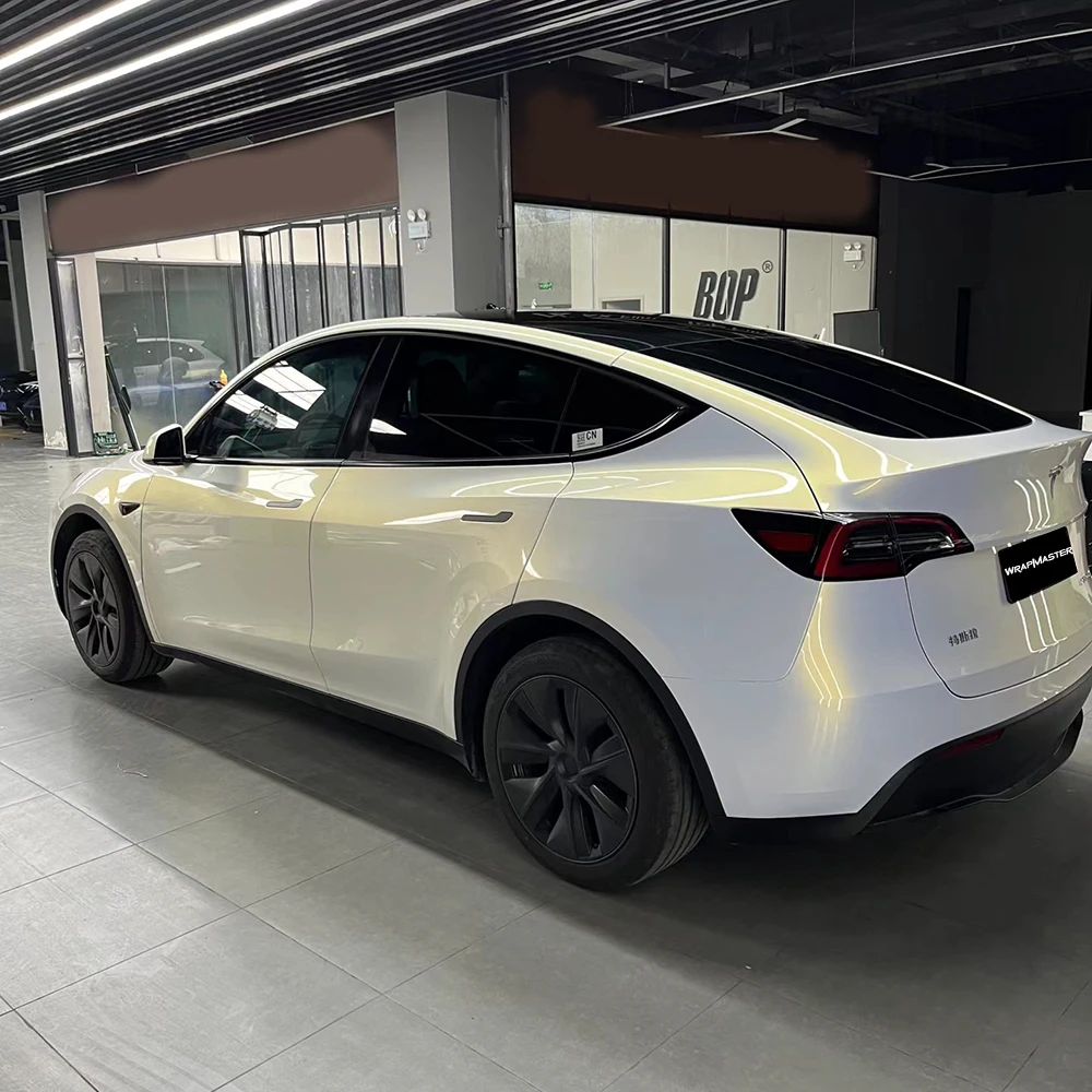 WRAPMASTER Self Healing Glossy metallic Gold Pearl PET Liner self healing PPF Paint Protect Film vehicle wrap