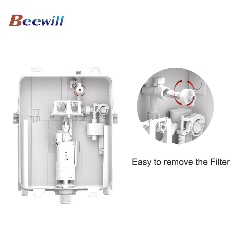 Wall hung wc toilet concealed cistern flush tank press button flush plate control panel quiet energy saving hidden water tank