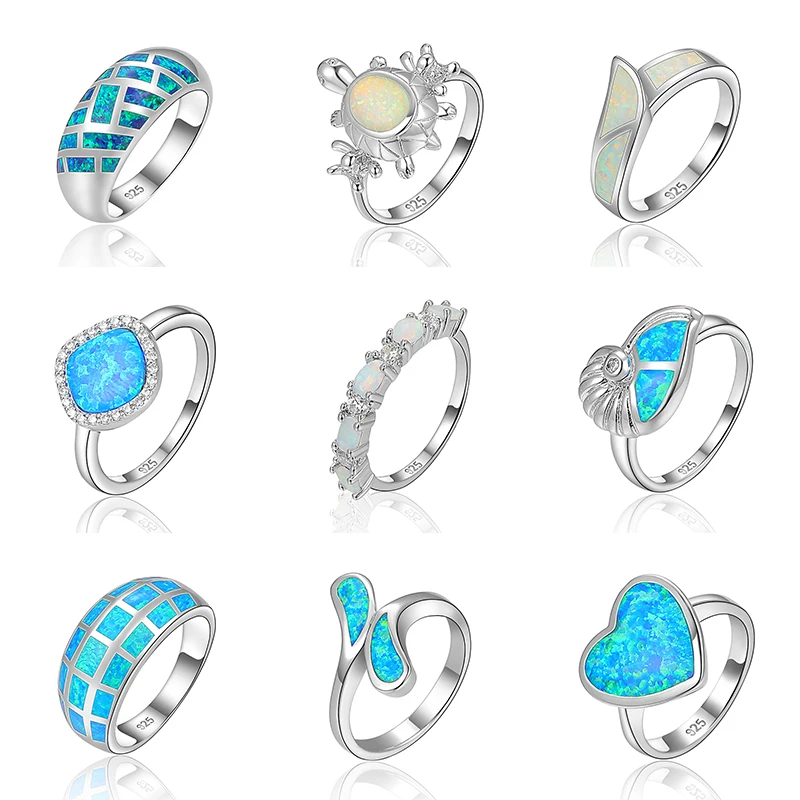 XYOP Let The Years Go By Only Willing To Lock Your Hand Opal Ring Get Married