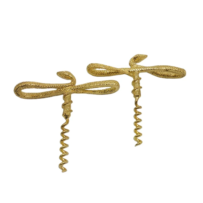 snake cork screw bottle opener