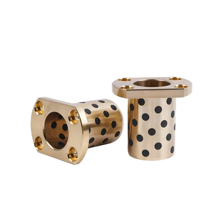 Oilless Bush Flange Self-lubricating Copper Sleeve Oilless Bush Composite Bearing High Force Brass Wear-resistant Sliding
