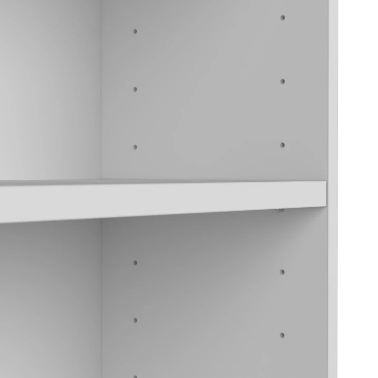 24 Years factory direct 5 tier white wood simple minimalist bookcase