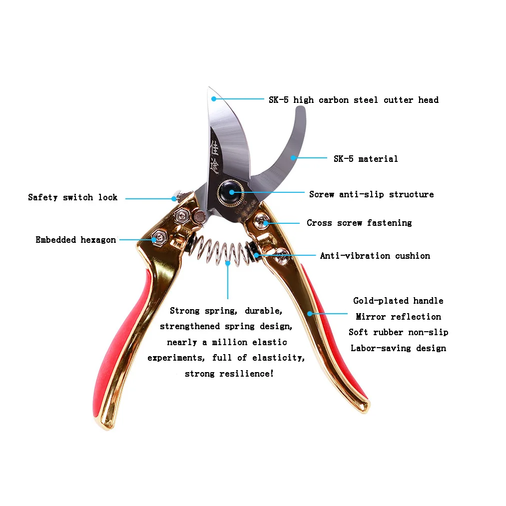 Hand cutting scissors pruner pruning shear gardening shears