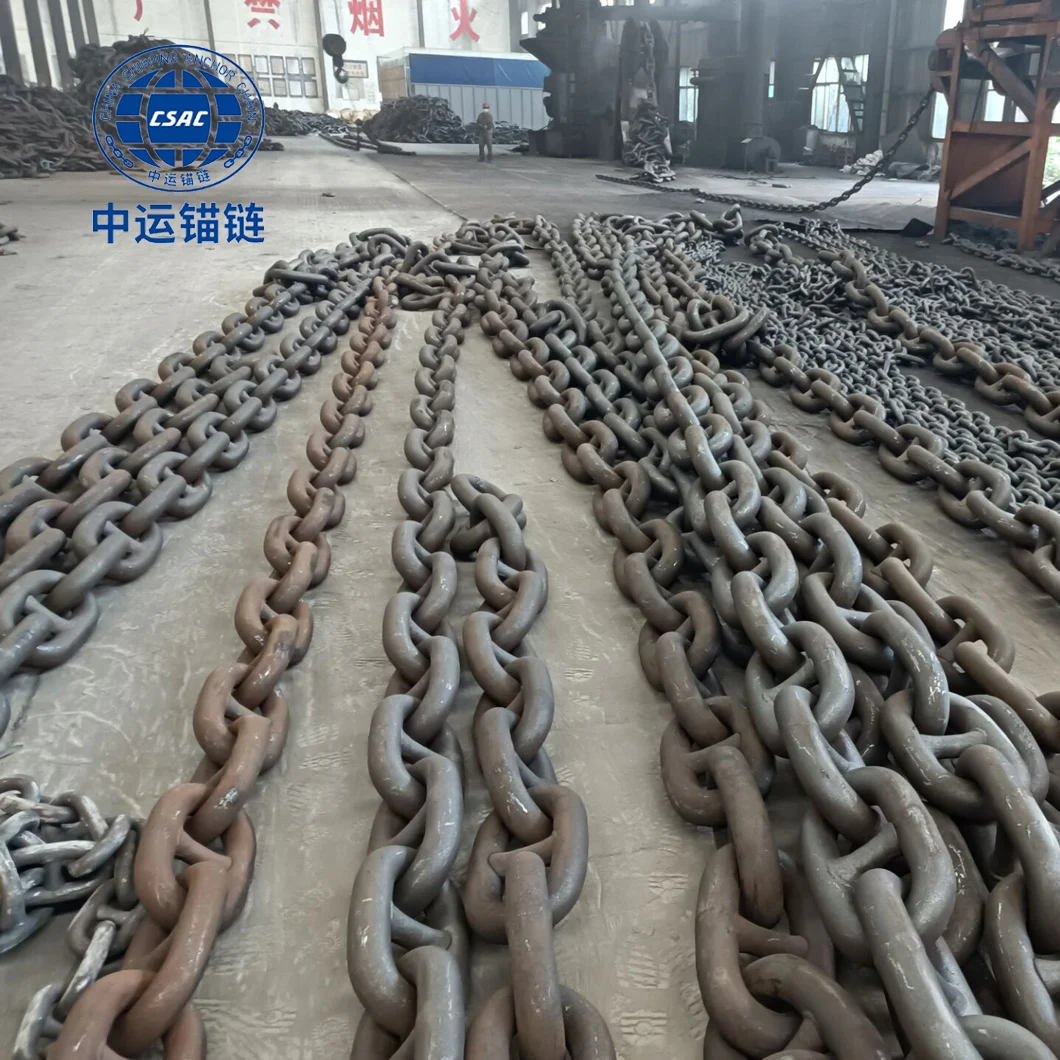 K2 K3  U2 U3 GRADE2 GRADE 3 73mm Stud Link Anchor Chain Cable with CCS ABS NK test STEEL FACTORY