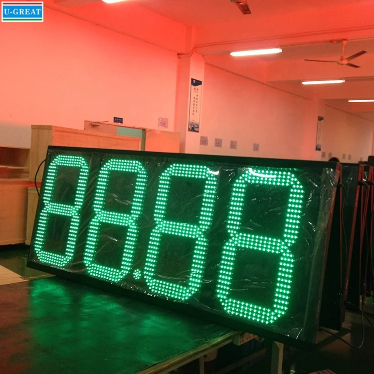 Exfactory цена 18 дюймов формат 8,888 8,889/10 пульт дистанционного управления топливная цена светодиодный дисплей для автозаправочной станции