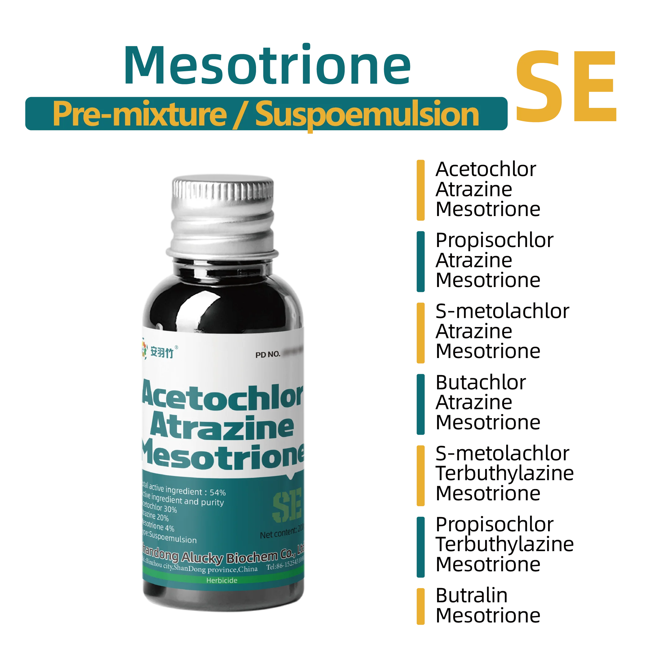 104206-82-8 Suspension concentrate SC Mesotrione herbicide Mesotrione SC Mesotrione 15% sc corn field herbicide