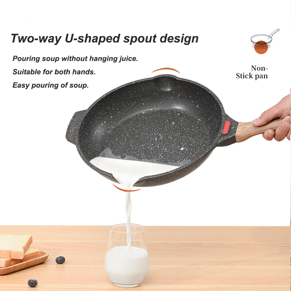 SANLANG Manufacturer Induction Hob Saute Pan Pfoa-Free Healthy Cooking Non-Stick Flat Pancake Pan