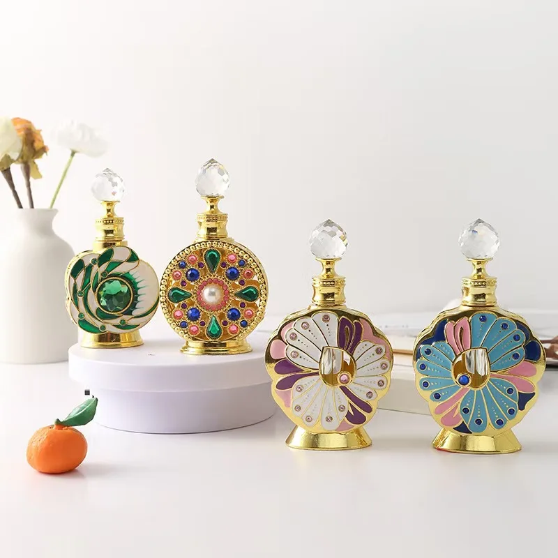 Rose map spot wholesale Middle East Dubai style perfume bottle desert flower perfume bottle sold in Europe and the United States
