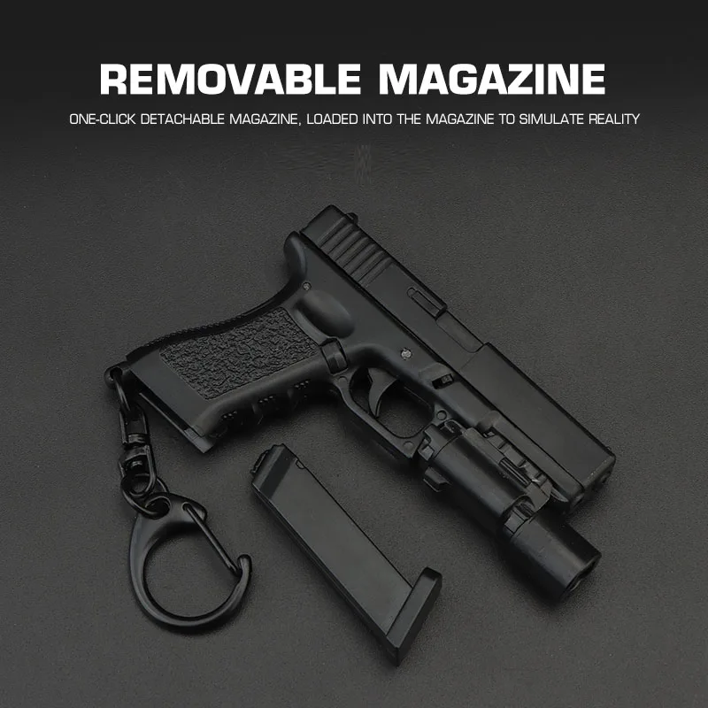 G17 новый дизайн мини пластиковая игрушка ручной работы пистолет Модель брелок игрушки