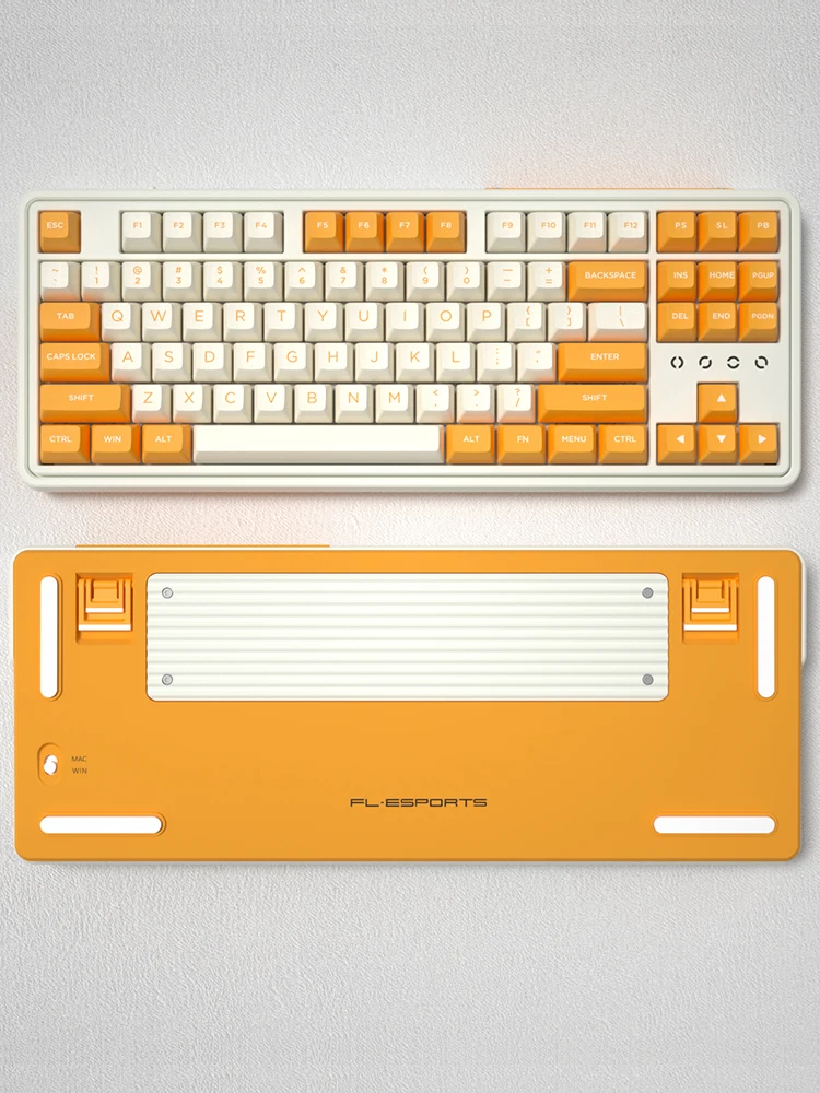 87 клавиш PBT колпачки для двойная система переключатель Hotswap Гибкая RGB USB Проводная Механическая