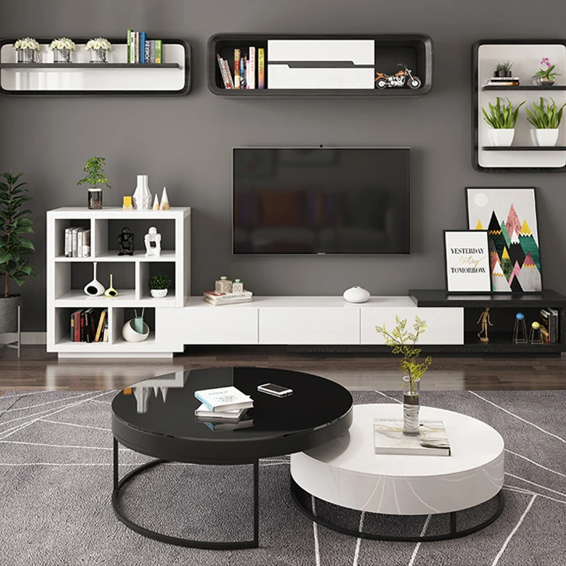 New design media cabinet modern television wall wooden TV rack Stands Living Room furniture MDF wood TV Stand tv cabinet set