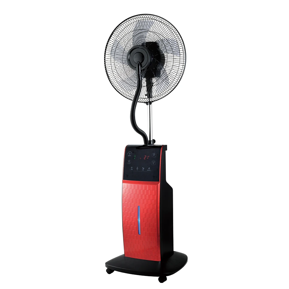 New Innovation Customizable  ABS Long Timer Misty Fan with LED Temperature Display