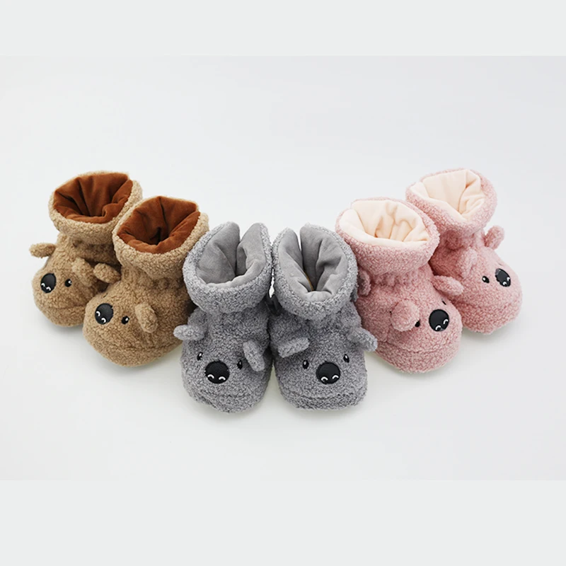 
Cute Winter Babi Shoes Boots Infants Warm3-d embroidery Shoes Girls Baby Booties Suede FabricBoy Baby Boots Newborn Shoes 