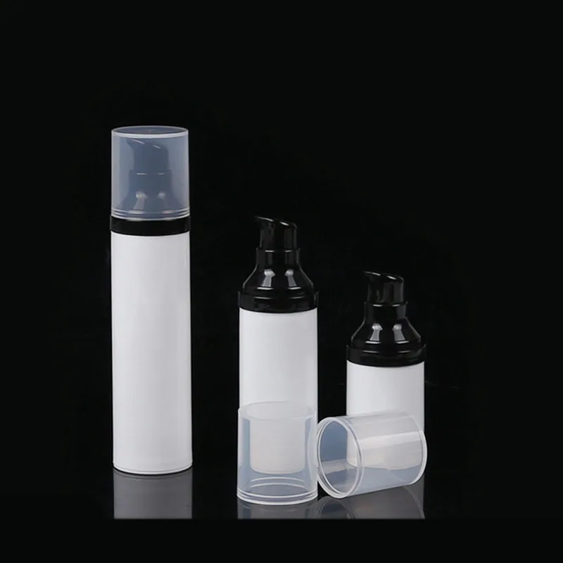 Flacon pompe Botella bomba30ml 50ml 80ml cosmetic plastic pump vacuum cream lotion bottle empty lotion airless bottle
