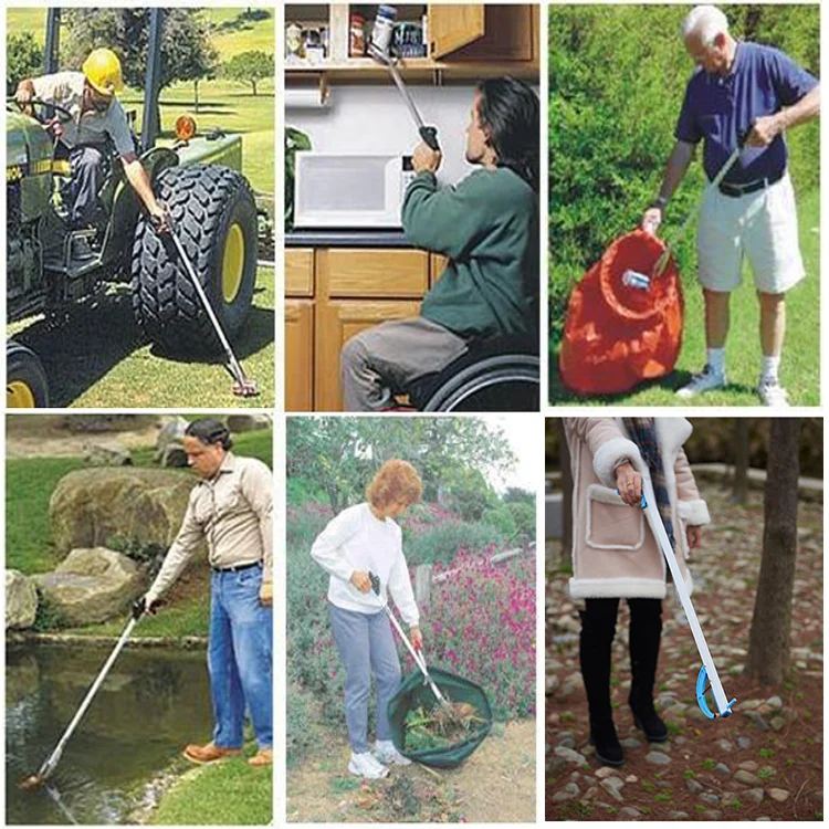 handy telescopic flexible reacher grabber pick up tool, picker grabber rubbish pick up tool ,trash garbage pick up tool