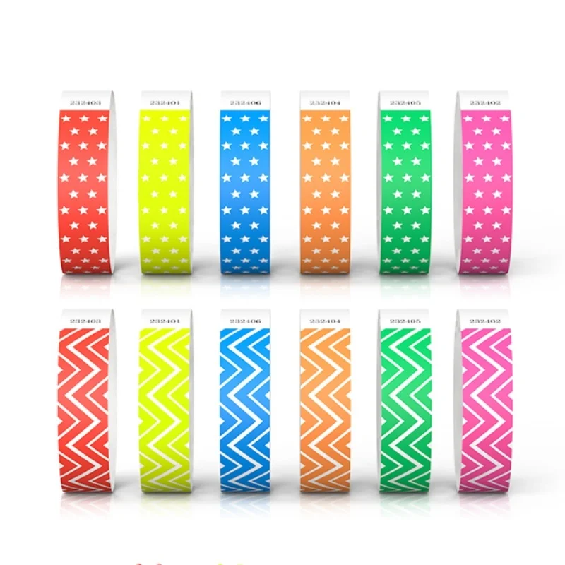 One Time Use Disposable Tyvek Paper Wristbands For Events / Festival / Music Concert /Activity Bracelet
