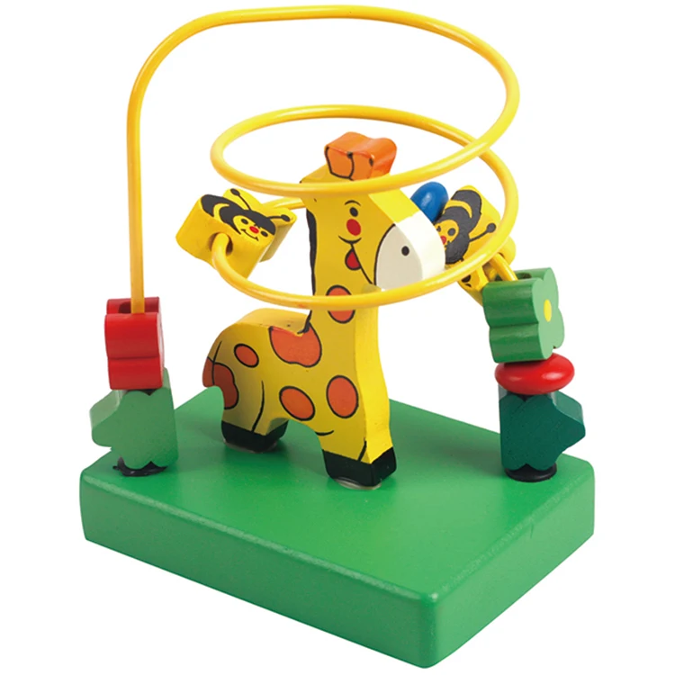 Beads Maze Roller Coaster Activity Cube Toy Professional Design Wooden for Early Educational Children Training