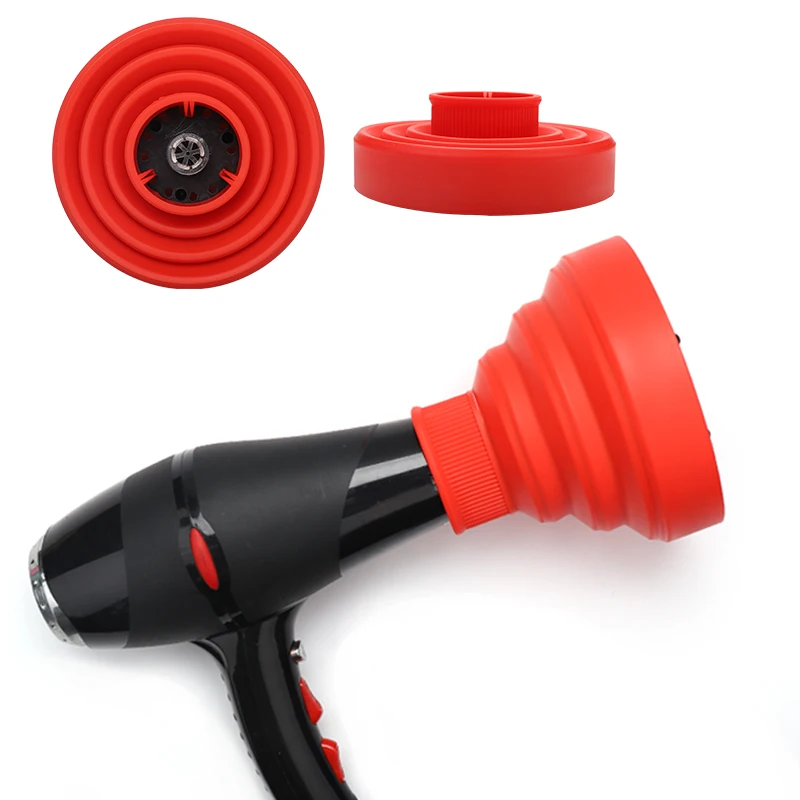 Lightweight Portable Silicone Blow Dryer Diffuser Easy-to-Use Collapsible Attachment for Salon Hair Styling Multi-purpose Tool