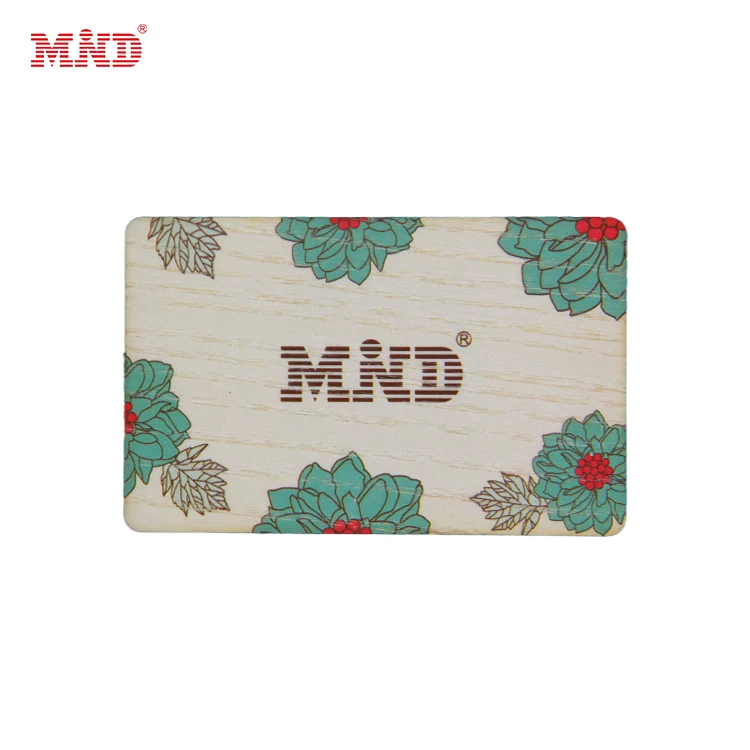 Деревянная визитная карточка NFC по заводской цене