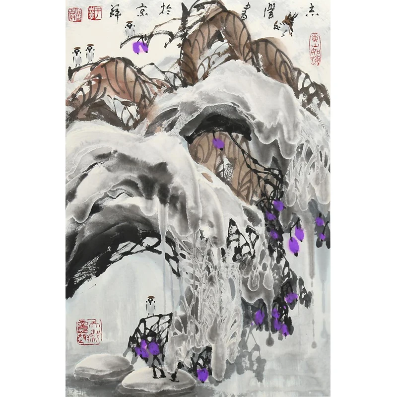 Zhongyijiade плакаты настенные картины для гостиной в китайском стиле пейзажная живопись