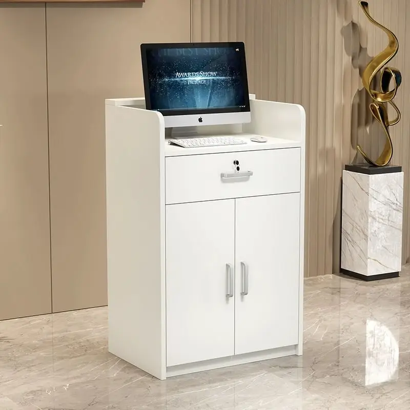 Small-scale Supermarket Store Coffee Shop Barber Shop Reception Counter Cash Desk