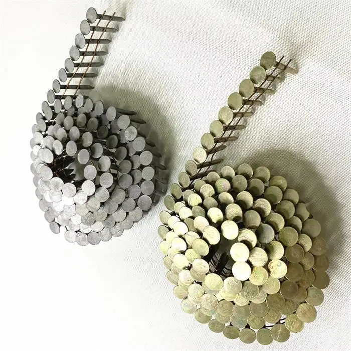 15 degree 1 1/4' 3 1/4 Wire collated roofing nails galvanized coil roofing nails