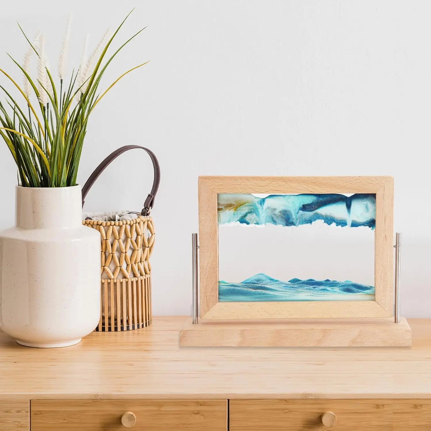 Hot Sale Quicksand Painting Moving Sand Art Picture With Wood Frame