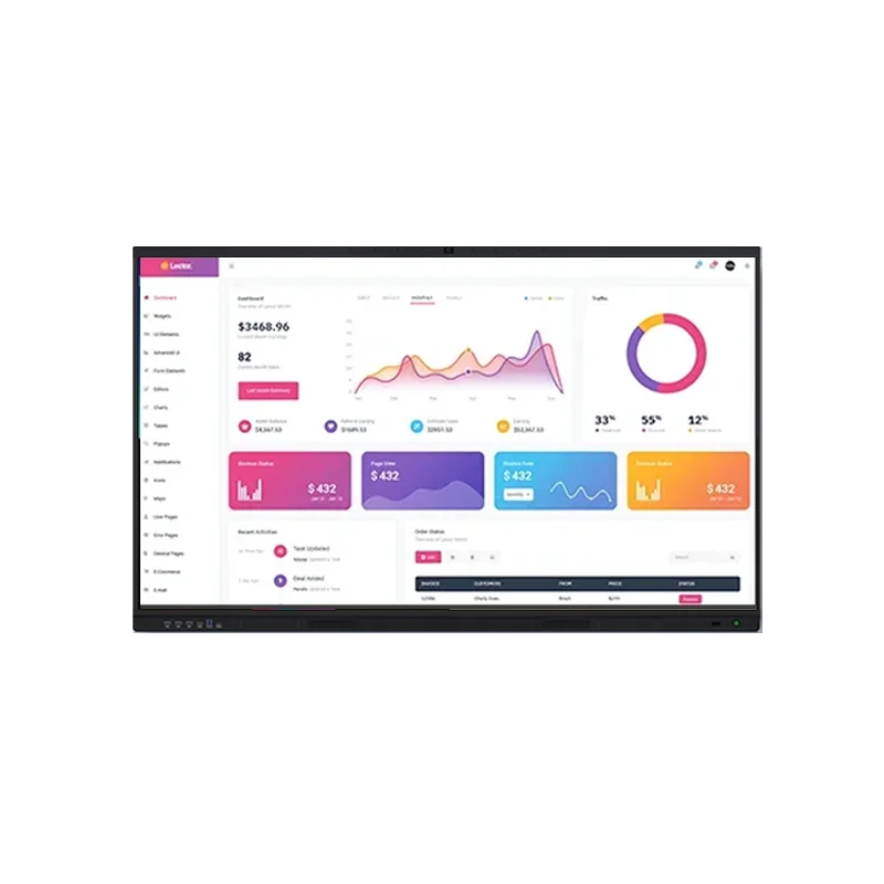 Flysee Pizarra интерактивные доски смарт-плата для обучения 4k сенсорный экран интерактивная доска