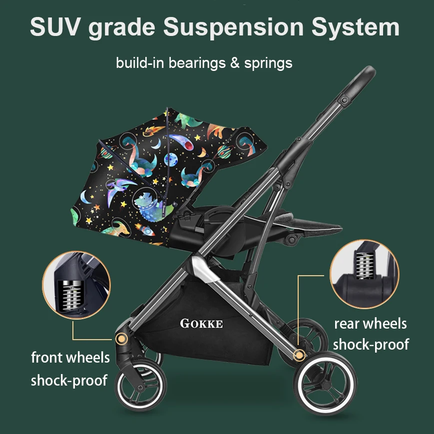Quality Easy Carry Foldable Reversible Pushing Hot Mom Baby Kids Stroller 3 in 1