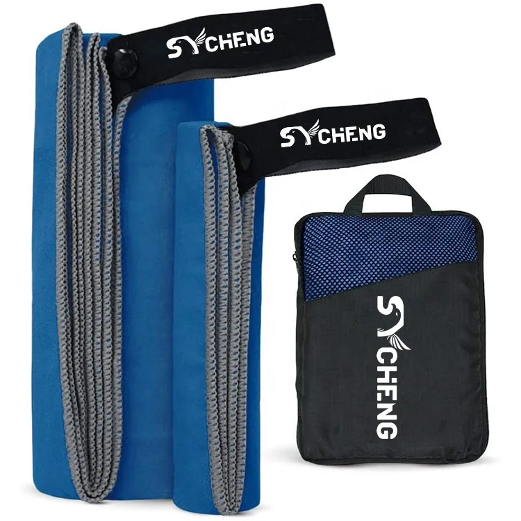Soft, light and absorbent microfiber camping towel, suitable for gym, beach, bathing and yoga