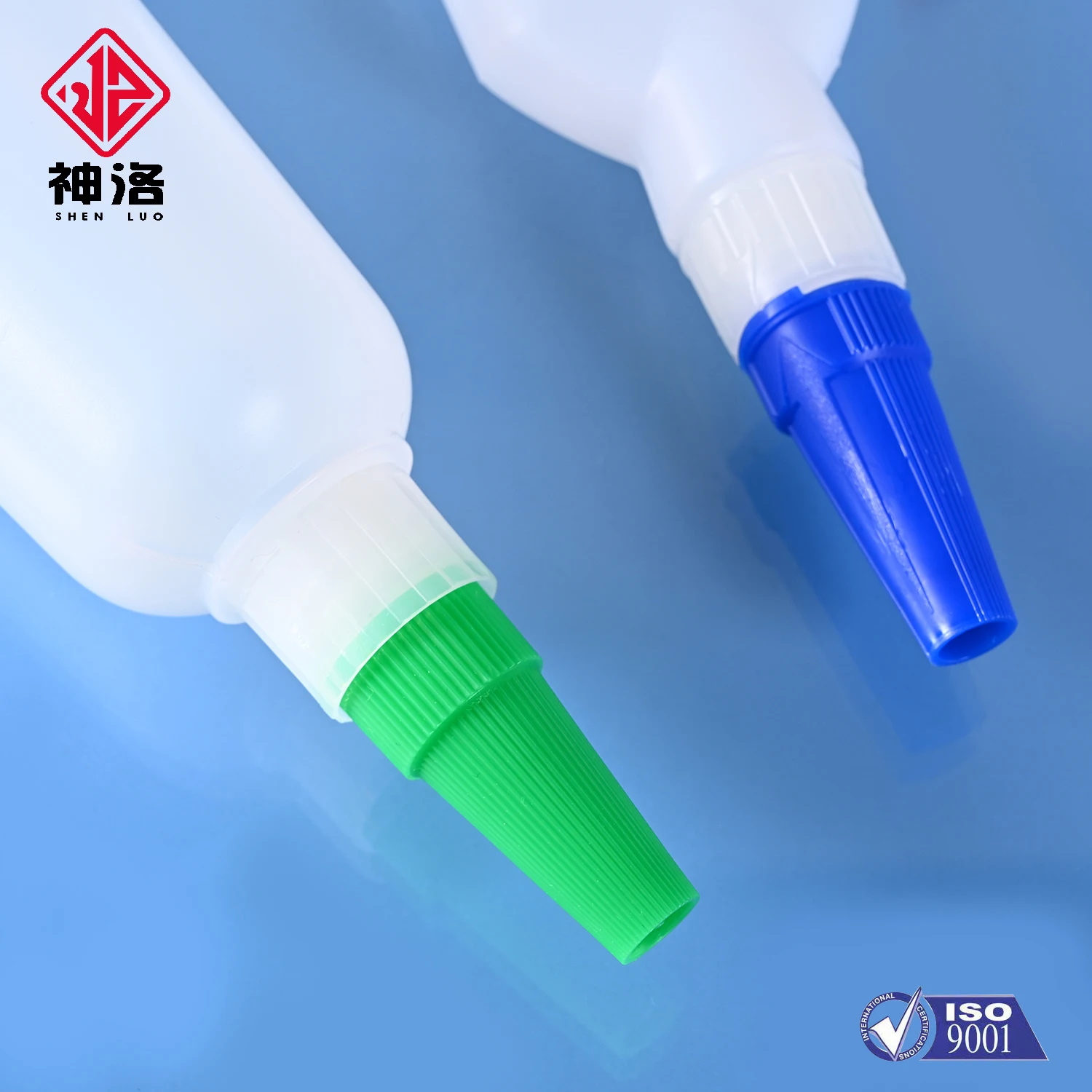 Пустая пластиковая Квадратная бутылка HDPE с завинчивающейся крышкой для суперклея матовая поверхность экологичное уплотнение химического использования
