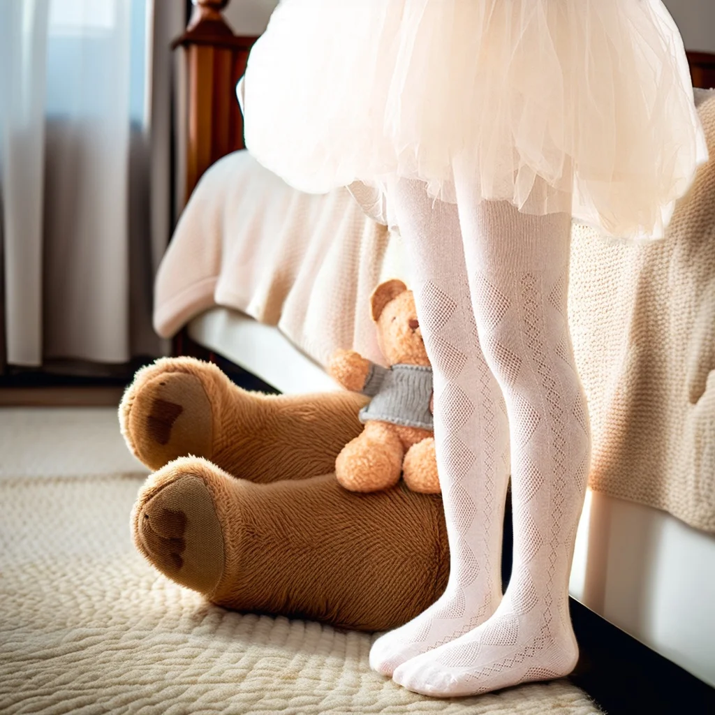 New Arrival Baby Girl Tights Solid Color Ribbed Kids Leggings Breathable Cotton Girl Pantyhose Terry Baby Stocking