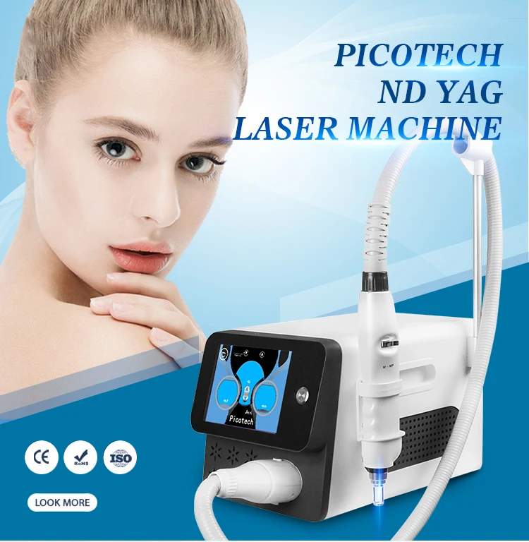 portable mini red blue light laser picosecond pen  whitelabel uv  therapeutic head qswitch q switched spot removal aesthetic