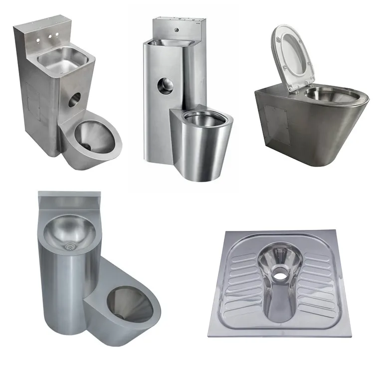 Cupc Sanitary Ware Commercial One Piece Anti-odor Sewer Easy-cleaning Stainless Steel Squat Toilet for Railway