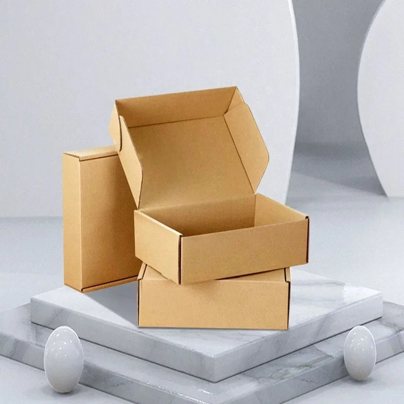 cake candy gift box creative kraft paper packaging cookie box hot sale brown black kraft paper box