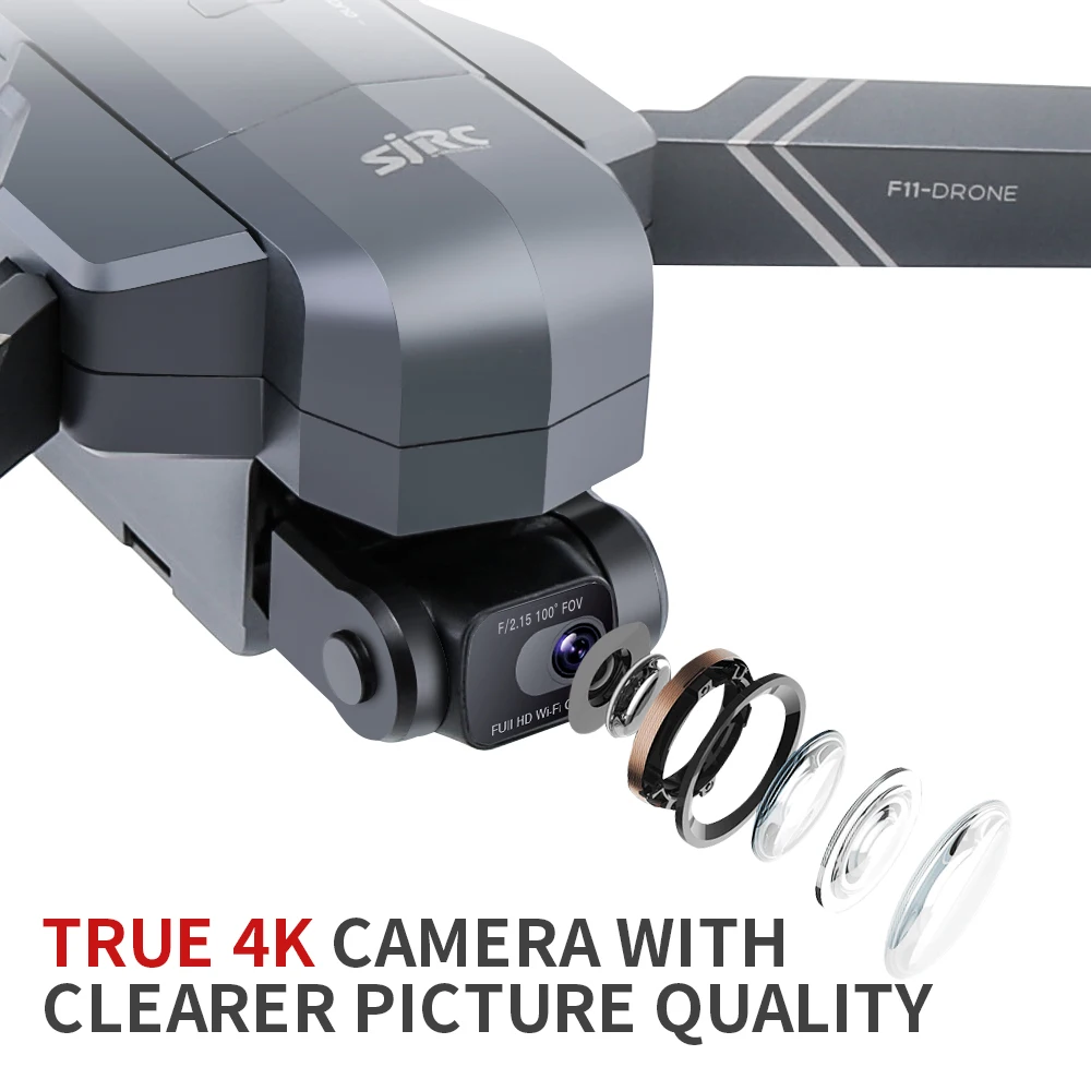 Sjrc f11 pro gimbal camera drone 4k professional control distance 1000 m 3-axis gimbal Anti-shake quad copter drone