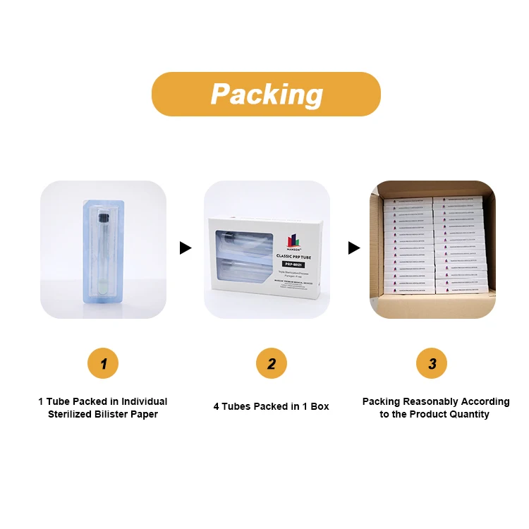 MANSON Blood Plasma Acd A Anticoagulant PRP Tube 9ml with Gel