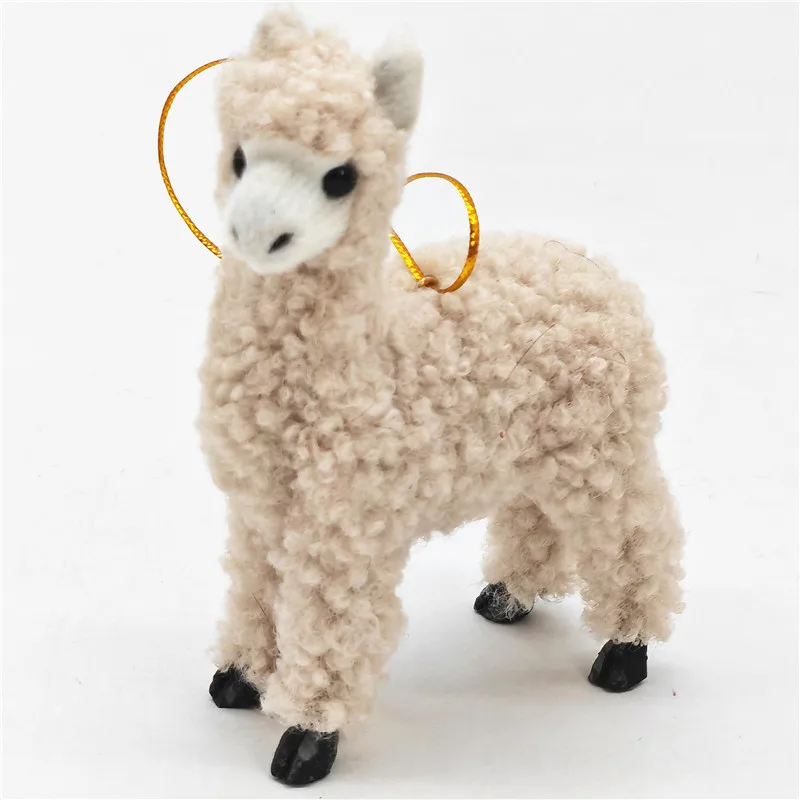Custom New Cute Alpaca Doll Simulated Little Sheep Animal Ornaments Christmas Gift Llama Plush Toy For Kids