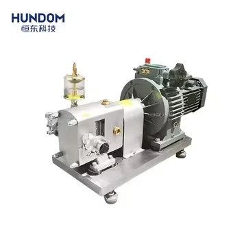 Horizontal Rotary Rotor Lobe Pump For Food Chocolate Cream Honey Transfer High Viscosity Liquid Transport Pump