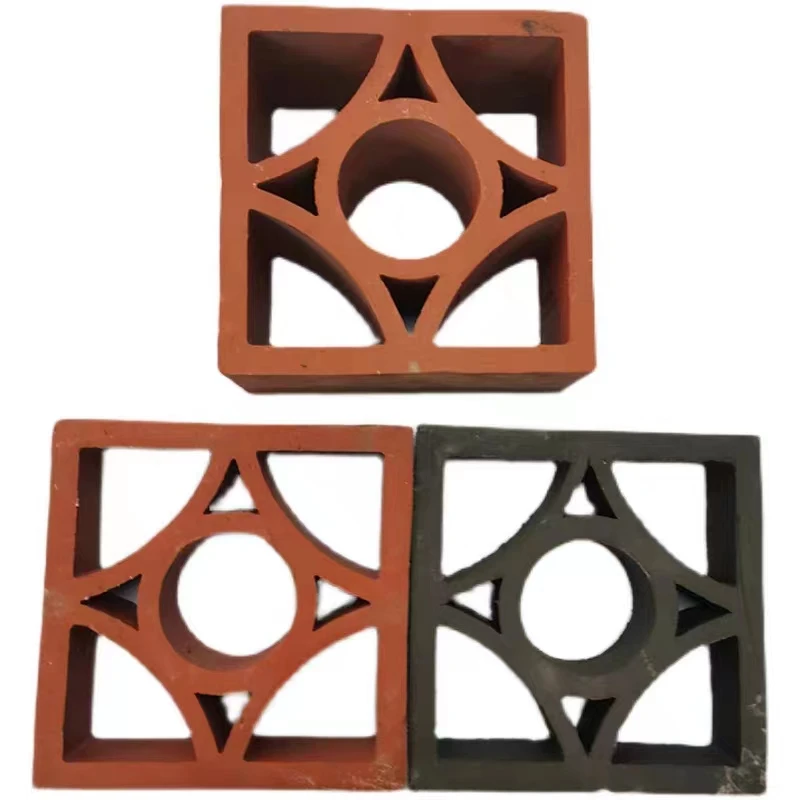 Faux breeze block wall decoration terracotta ventilation block