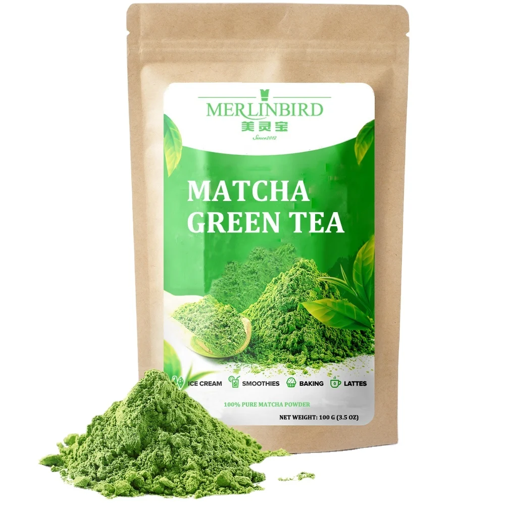 Certified Organic Private Label 100g  Green Tea Powder Matcha