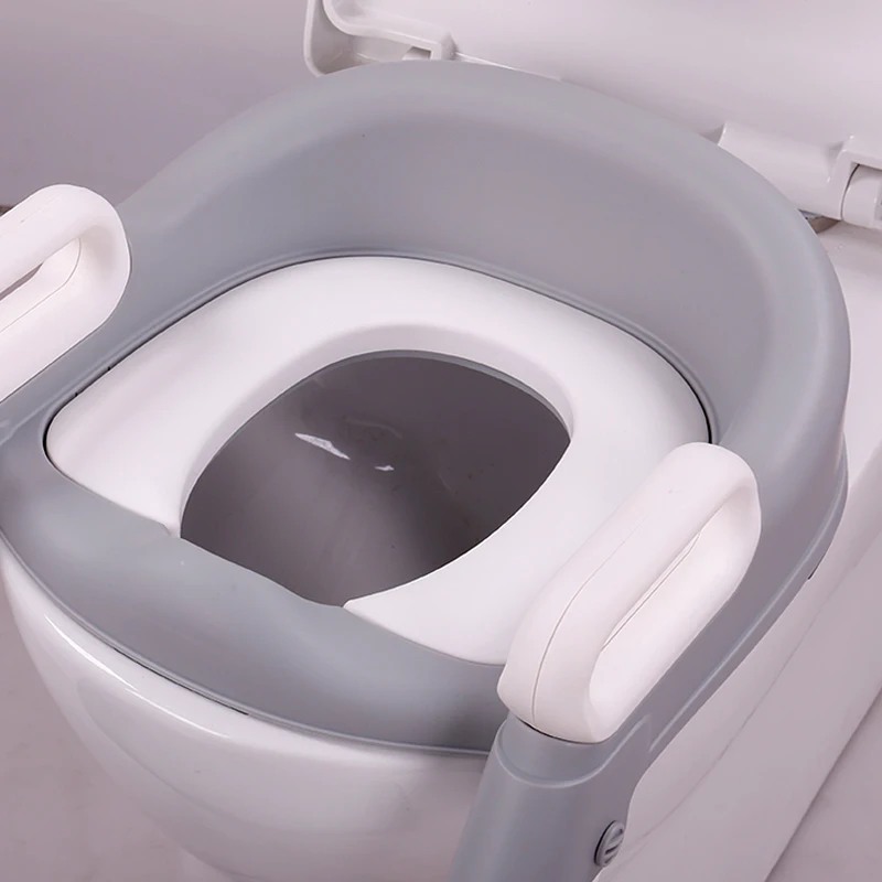 Portable Toddler Toilet Seat Set for Kids Soft Potty Training with New Design Made of Durable Plastic and PU Material