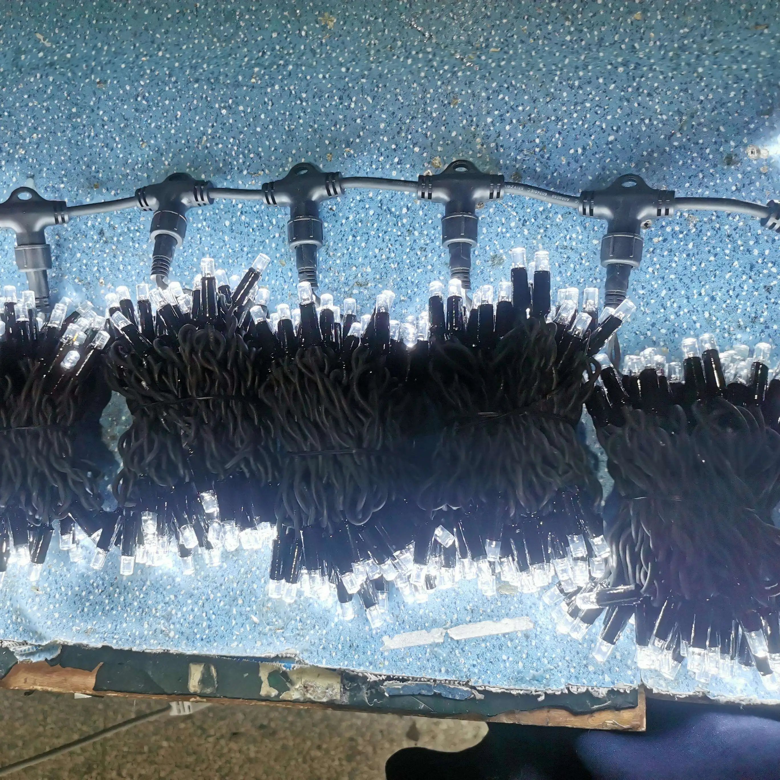 waterproof Christmas fairy lights decorative for house hanging outdoor led string curtain light