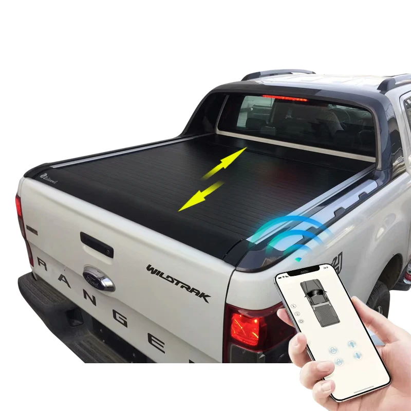 Zolionwil Tapa De Cubierta Para Pick Up Hard Roll Bed Liner Truck Bed Electric Retractable Tonneau Cover For Ford Maverick