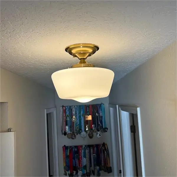 Modern Farmhouse Floating Ceiling Lamp Shade Opal White Glass Lampshade for House Bedroom